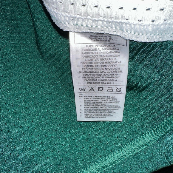 ADIDAS TECHFIT HYPED FOOTBALL Practice JERSEY Shirt Men's M Green & White NEW - Picture 11 of 16